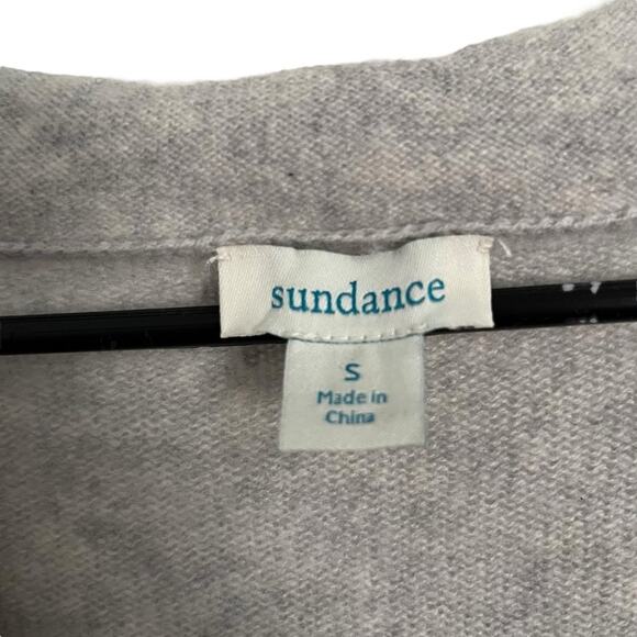 Sundance 100% Cashmere Sweater V Neck Bishop Sleeve Pullover Peasant Boho Size S - Picture 3 of 10